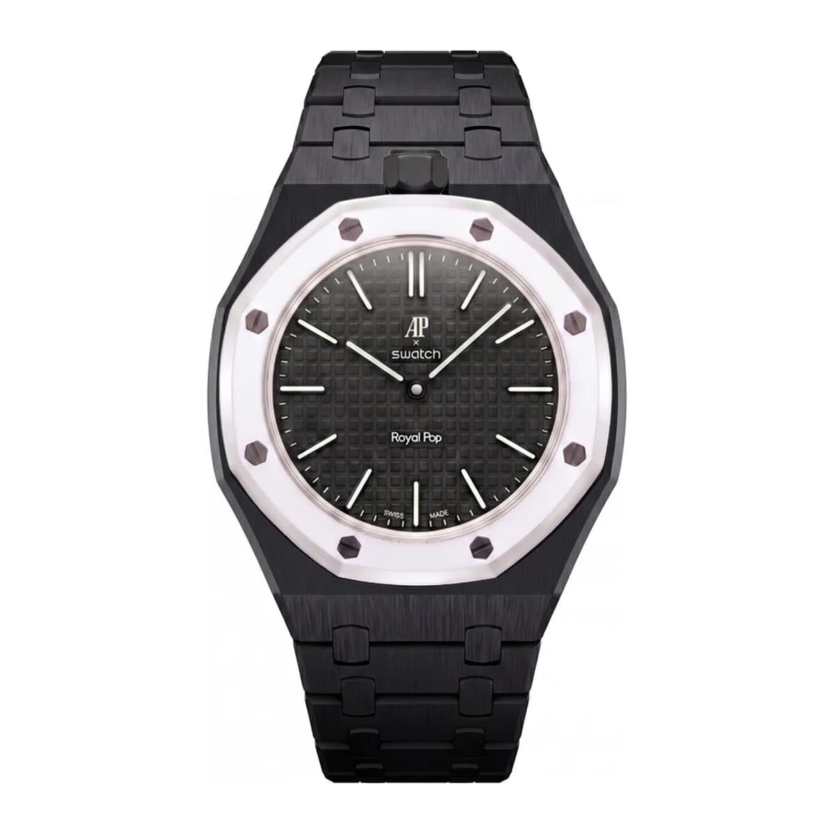 Core Negro, bioceramic bracelet and case for the Royal Pop, view 1