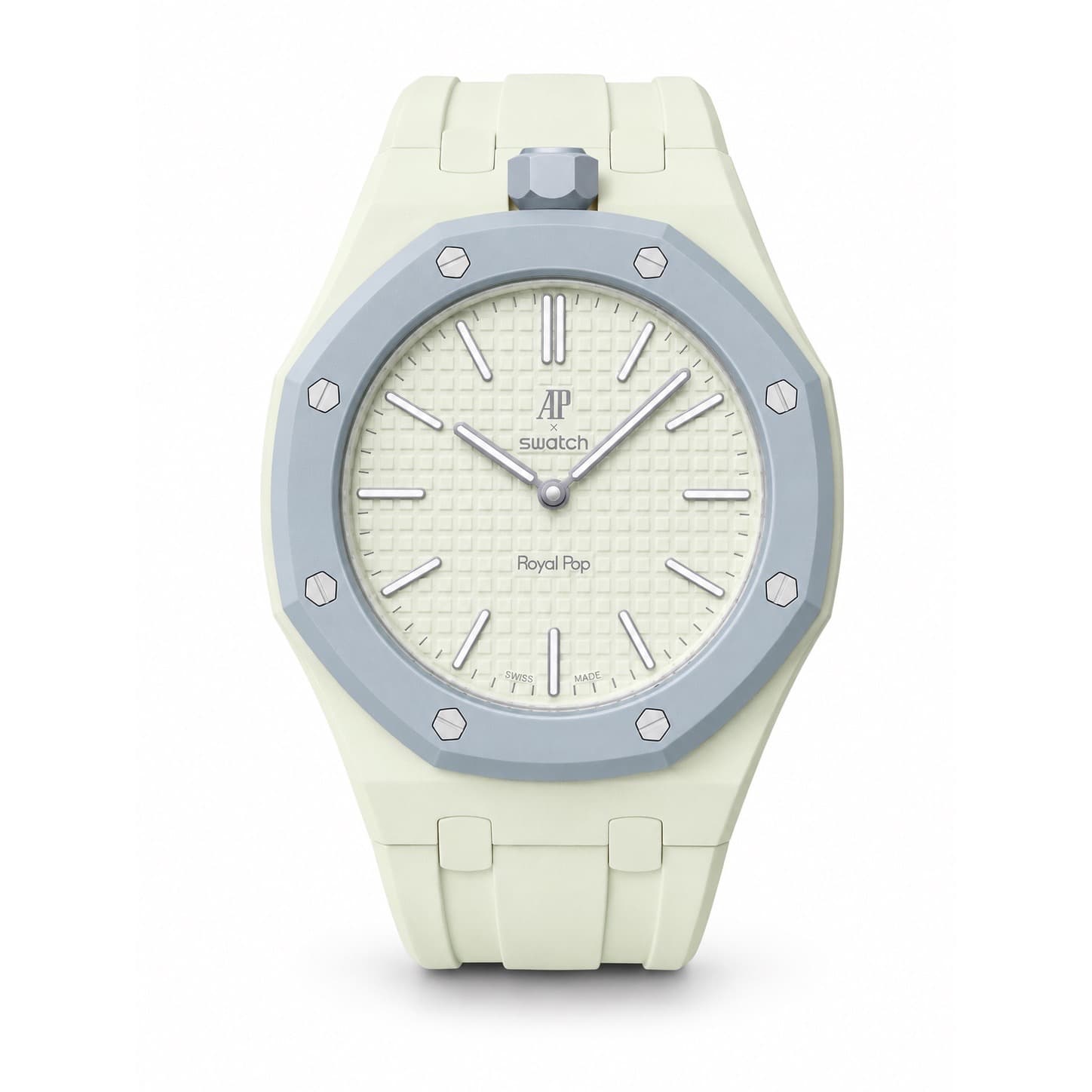 Flex Acht, silicone strap and bioceramic case for the Royal Pop, view 1